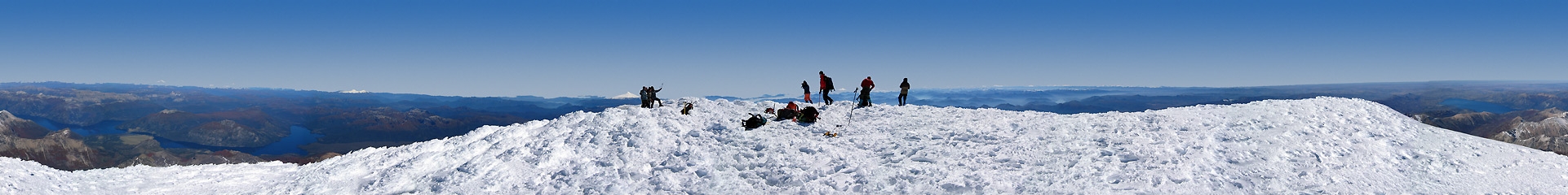 Panorámica 360º Cumbre del Volcán Lanín (Santiago Gaudio)