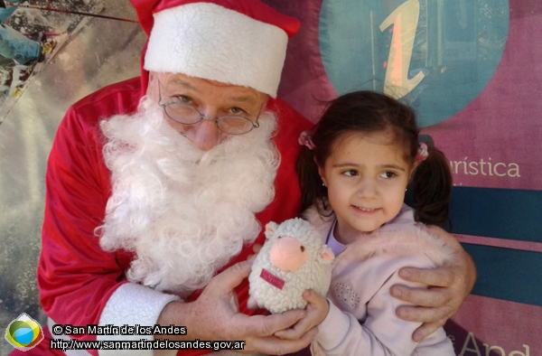 Foto Papa Noel en la Sec de turismo (San Martín de los Andes)