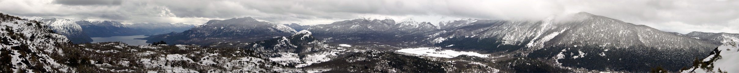 Panorámica 180º Pampa de Trompul (Santiago Gaudio)