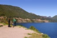 Panorámica 180º Lago Lácar (Santiago Gaudio)