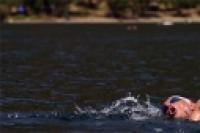 Foto Natación en el lago Lácar (Santiago Gaudio)